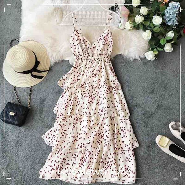 women fashion beach summer sling dress bohemian chiffon sleeveless print v-neck ruffle dresses elegant vestidos 210521, Black;gray
women fashion beach summer sling dress bohemian chiffon sleeveless print v-neck ruffle dresses elegant vestidos 210521, Black;gray