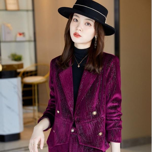 women's suits & blazers women coat fashion double breasted slim jacket ol styles fall winter thicken for business work blaser outwear, White;black
women's suits & blazers women coat fashion double breasted slim jacket ol styles fall winter thicken for business work blaser outwear, White;black