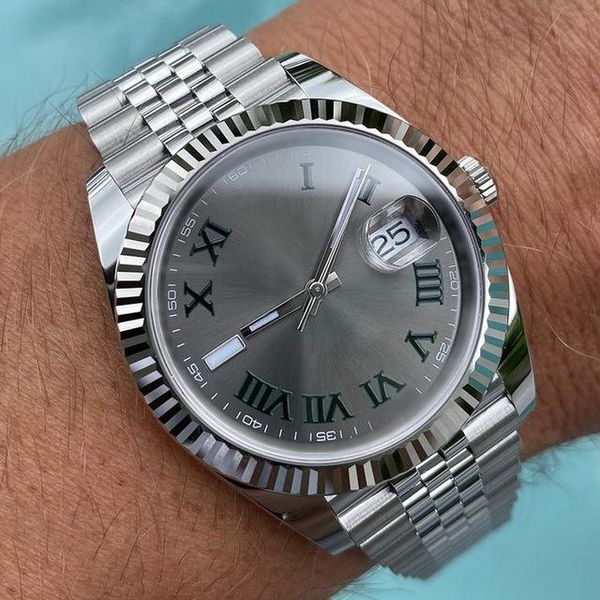 mens watch waterproof mechanical 41mm sapphire bracelet green rome datejust automatic, Slivery;brown
mens watch waterproof mechanical 41mm sapphire bracelet green rome datejust automatic, Slivery;brown