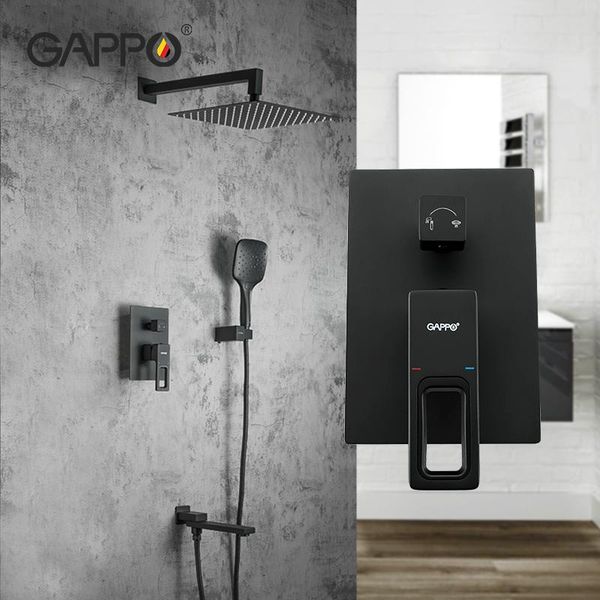 gappo shower faucet black bathroom concealed mounted mixer rainfall set brass bathtub and cold g7117-6 sets
gappo shower faucet black bathroom concealed mounted mixer rainfall set brass bathtub and cold g7117-6 sets