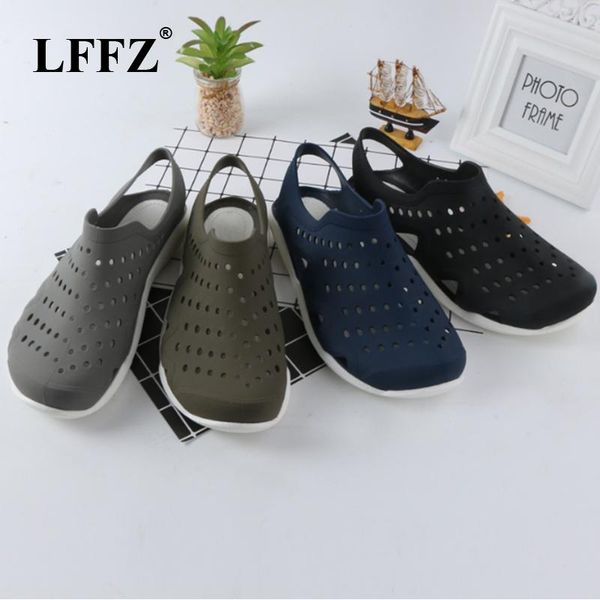 slippers lffz fashion hollow outdoor breathable casual couple beach sandal flip flops shoes men zll516, Black
slippers lffz fashion hollow outdoor breathable casual couple beach sandal flip flops shoes men zll516, Black