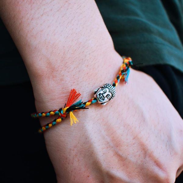 charm bracelets ethnic tibetan buddha head woven amulet multicolor & bangles for women men handmade rope bracelet gift, Golden;silver
charm bracelets ethnic tibetan buddha head woven amulet multicolor & bangles for women men handmade rope bracelet gift, Golden;silver