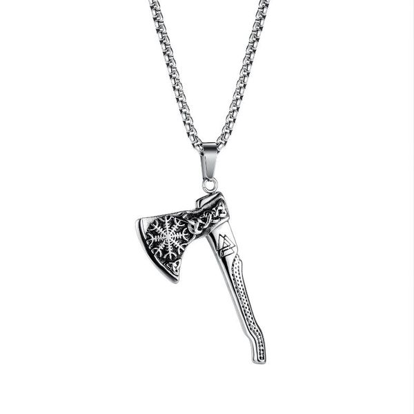 chains viking axe runes pendant men ax necklace with stainless steel norse talisman slavic amule, Silver
chains viking axe runes pendant men ax necklace with stainless steel norse talisman slavic amule, Silver