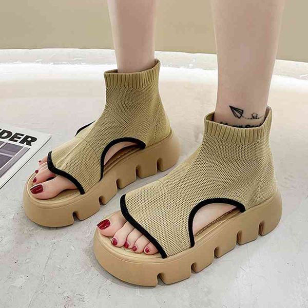 sandals summer women's platform 2021 knit open toe chunky ankle sandalias boots woman comfort fashion rome shoes sandal nz4l, Black
sandals summer women's platform 2021 knit open toe chunky ankle sandalias boots woman comfort fashion rome shoes sandal nz4l, Black