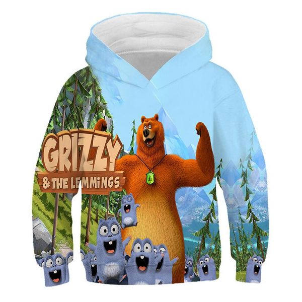 hoodies & sweatshirts anime grizzly bear and lemming print hoodie fun cartoon pattern autumn winter casual boys girls long-sleeved 4-14yeas, Black
hoodies & sweatshirts anime grizzly bear and lemming print hoodie fun cartoon pattern autumn winter casual boys girls long-sleeved 4-14yeas, Black