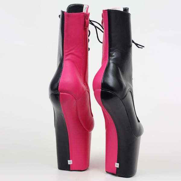 lace up ankle boots exotic pole dance stripper young trend fashion color matching shoes, Black;white
lace up ankle boots exotic pole dance stripper young trend fashion color matching shoes, Black;white