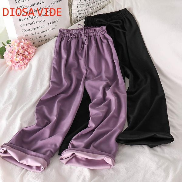 women's pants & capris wide leg women high waist drape summer style wild thin purple section mopping casual long, Black;white
women's pants & capris wide leg women high waist drape summer style wild thin purple section mopping casual long, Black;white