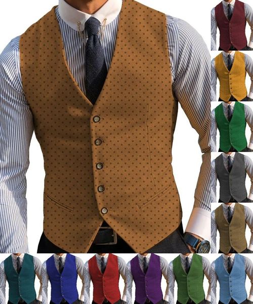 men's vests suit vest polka dot decoration wedding groom retro wool warm waistcoat, Black;white
men's vests suit vest polka dot decoration wedding groom retro wool warm waistcoat, Black;white