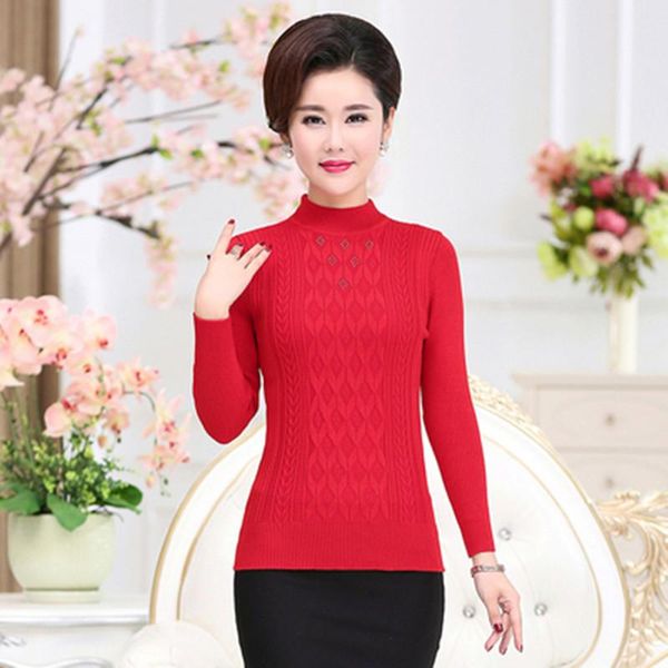 women's sweaters diamond long-sleeved cotton middle-aged and elderly sweater women plus size loose mother half turtleneck pullover xf6, White;black
women's sweaters diamond long-sleeved cotton middle-aged and elderly sweater women plus size loose mother half turtleneck pullover xf6, White;black