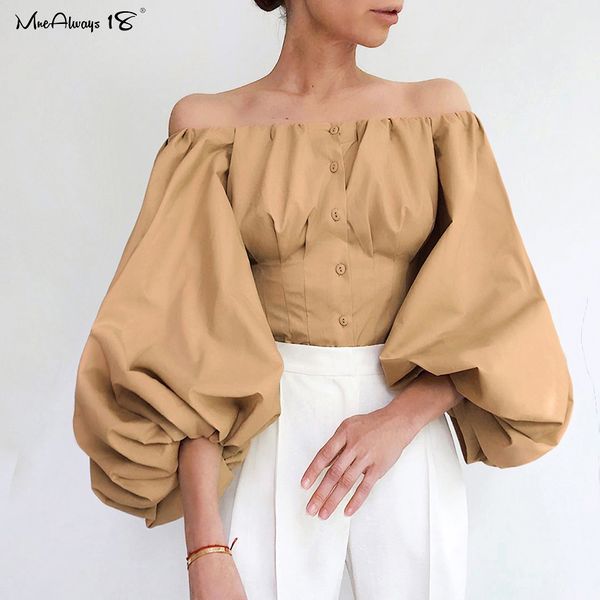mnealways18 lantern sleeve elegant khaki blouse women party off shoulder ladies white black shirt cotton bodycon blouse
mnealways18 lantern sleeve elegant khaki blouse women party off shoulder ladies white black shirt cotton bodycon blouse