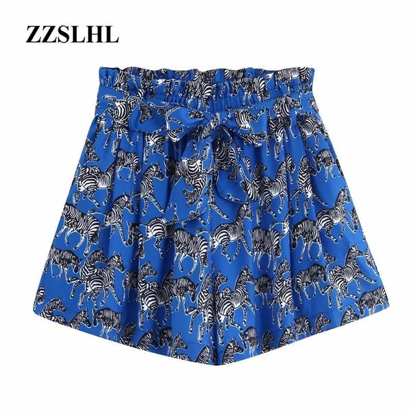 women bow tie belt animal print shorts ladies elastic waist paperbag pocket chic zebra pattern pantalone cortos p516 women's, White;black
women bow tie belt animal print shorts ladies elastic waist paperbag pocket chic zebra pattern pantalone cortos p516 women's, White;black