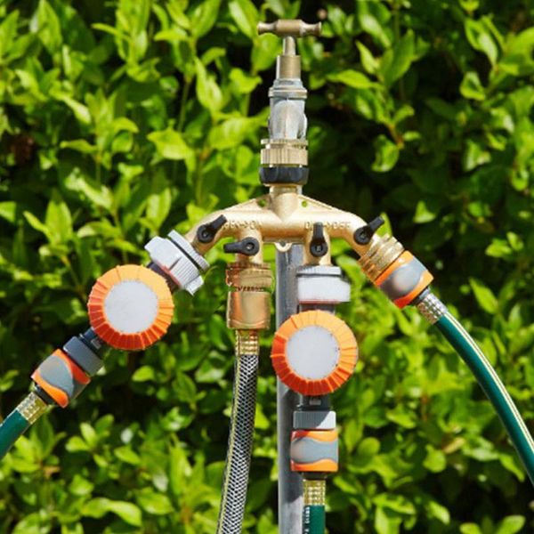 watering equipments 1pc garden hose splitter brass 4 way tap connector pipe for irrigation system tool switch valve
watering equipments 1pc garden hose splitter brass 4 way tap connector pipe for irrigation system tool switch valve