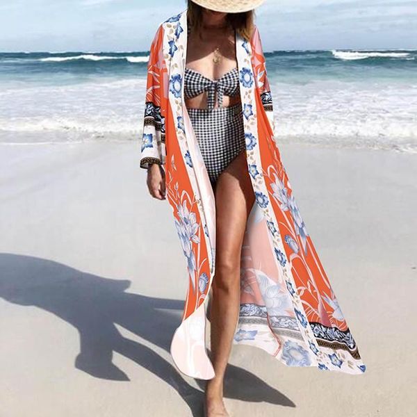 women's blouses & shirts zanzea stylish printed kimono cape women's summer casual long sleeve blusas female floral open stitch ove, White
women's blouses & shirts zanzea stylish printed kimono cape women's summer casual long sleeve blusas female floral open stitch ove, White