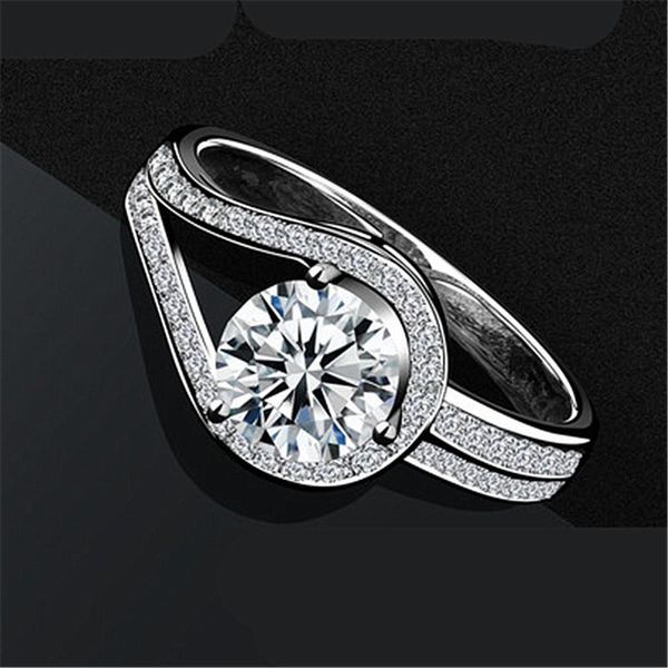 wedding rings simple female white crystal jewelry classic silver color for women trendy round zircon engagement christmas gift, Slivery;golden
wedding rings simple female white crystal jewelry classic silver color for women trendy round zircon engagement christmas gift, Slivery;golden
