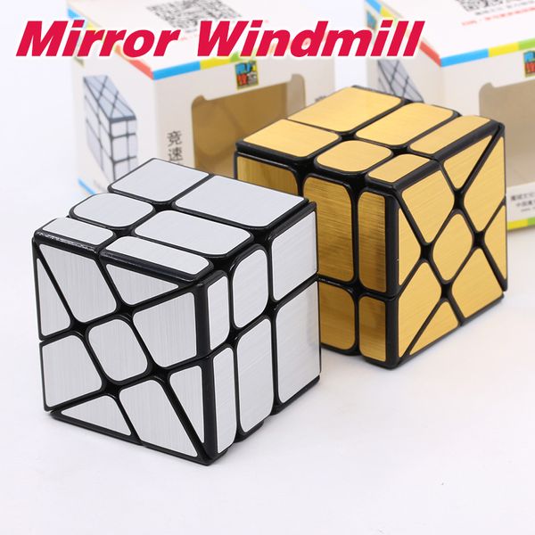 

MoYu Cubing Classroom Mirror S Windmill Wind Mill Cubes3x3 3x3x3 Stickers Black 3x3 MoFang JiaoShi Strange Shape Maggic Puzzle
