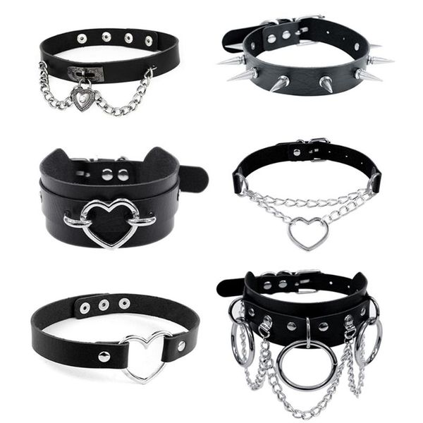 chokers harajuku chocker heart lock key rivets black goth punk gothic choker necklace for women hip hop bondage cosplay, Golden;silver
chokers harajuku chocker heart lock key rivets black goth punk gothic choker necklace for women hip hop bondage cosplay, Golden;silver
