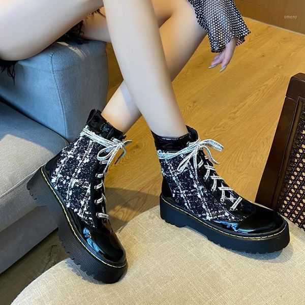 boots british style ladies student lace-up ankle women's thick-soled flat heels womens1, Black
boots british style ladies student lace-up ankle women's thick-soled flat heels womens1, Black