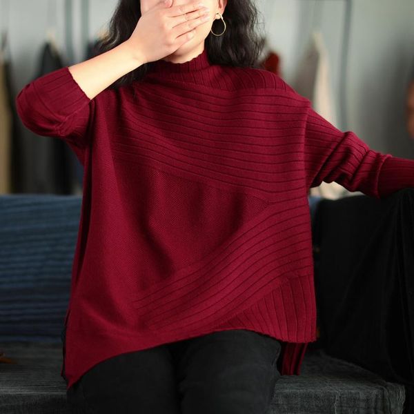 women's sweaters 2021 large size sweater women retro loose all-match ladies o-neck striped casual pullovers, White;black
women's sweaters 2021 large size sweater women retro loose all-match ladies o-neck striped casual pullovers, White;black