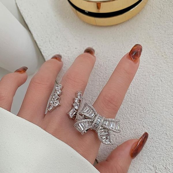wedding rings luxury trend bowknot inlay dazzling crystal zircon 925 sterling silver jewelry for women engagement christmas gift, Slivery;golden
wedding rings luxury trend bowknot inlay dazzling crystal zircon 925 sterling silver jewelry for women engagement christmas gift, Slivery;golden