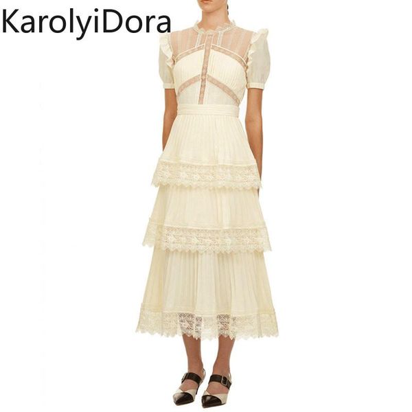 summer self portrait beige pleated dress women short sleeve lace patchwork cascading ruffles long female layer cake casual dresses, Black;gray
summer self portrait beige pleated dress women short sleeve lace patchwork cascading ruffles long female layer cake casual dresses, Black;gray