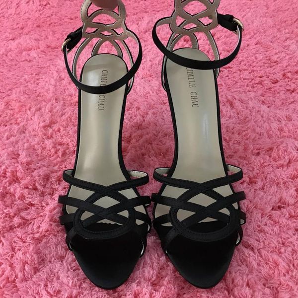 women stiletto thin iron high heel sandal ankle strap buckles open toe black satin party bridals ball lady shoes 3845c-4 sandals
women stiletto thin iron high heel sandal ankle strap buckles open toe black satin party bridals ball lady shoes 3845c-4 sandals