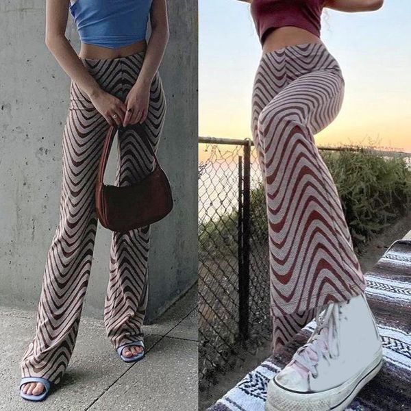 women's pants & capris fashion casual straight-leg small wave print high-waist trendy trousers pantalon pour femme, Black;white
women's pants & capris fashion casual straight-leg small wave print high-waist trendy trousers pantalon pour femme, Black;white