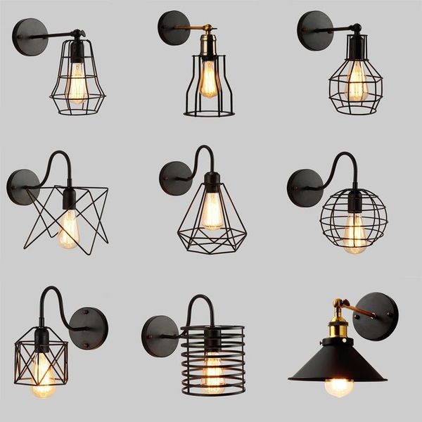 led wall light retro loft industrial lamp black e27 vintage sconces lighting fixture indoor
led wall light retro loft industrial lamp black e27 vintage sconces lighting fixture indoor