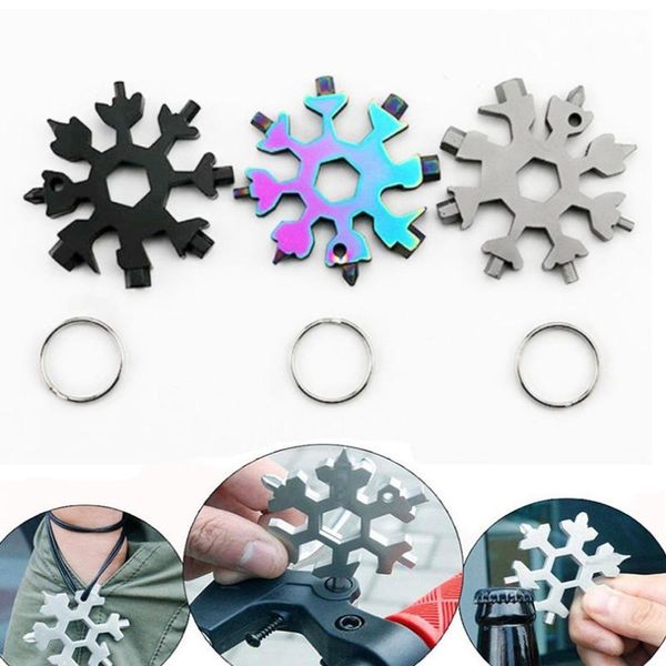 keychains card type snowflake multifunction tool combination portable with key ring allen wrench home car tools, Silver
keychains card type snowflake multifunction tool combination portable with key ring allen wrench home car tools, Silver