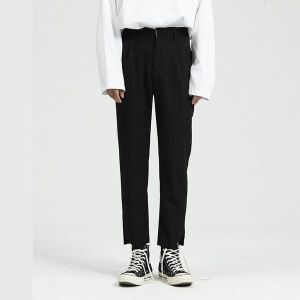 men casual ankle length suit pants male korea japan style streetwear vintage hip hop pant trousers men's, Black
men casual ankle length suit pants male korea japan style streetwear vintage hip hop pant trousers men's, Black