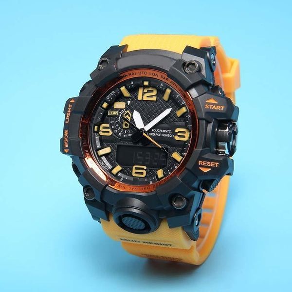 gwg-1000 men's sports digital watch waterproof and shockproof led dual display world time pu belt, Slivery;brown
gwg-1000 men's sports digital watch waterproof and shockproof led dual display world time pu belt, Slivery;brown