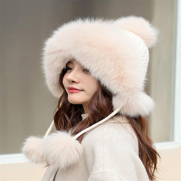 beanies 2021 winter hats women natural fur fuffy warm fashion stylish knitted pompom girs hat
beanies 2021 winter hats women natural fur fuffy warm fashion stylish knitted pompom girs hat