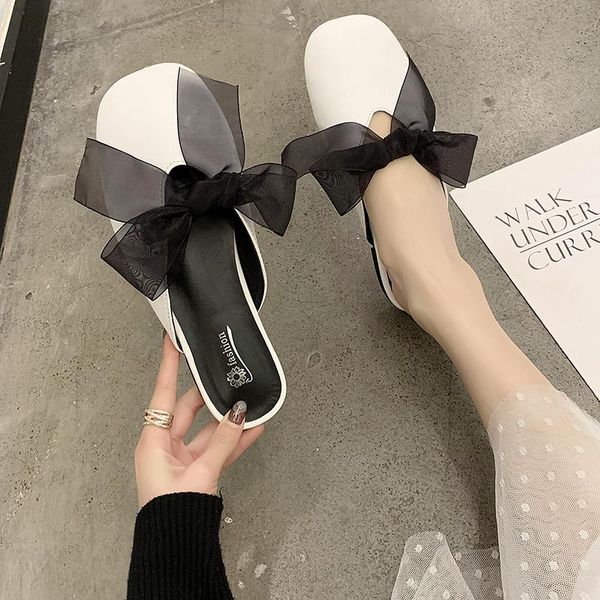 slippers 2021 spring ladies outside half drag low heel soft skin-friendly non-slip sweet bow elegant women's shoes u30-33, Black
slippers 2021 spring ladies outside half drag low heel soft skin-friendly non-slip sweet bow elegant women's shoes u30-33, Black