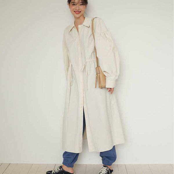 mozuleva women spring beige loose long shirt dress drawstring-waistbelt full sleeve single breasted 210706, Black;gray
mozuleva women spring beige loose long shirt dress drawstring-waistbelt full sleeve single breasted 210706, Black;gray