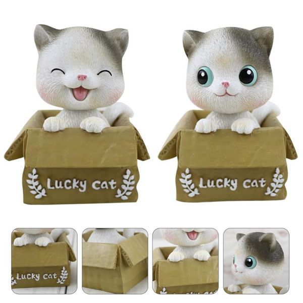 2pcs creative bobblehead cat ornament doll supplies car decoration (white) decorative objects & figurines
2pcs creative bobblehead cat ornament doll supplies car decoration (white) decorative objects & figurines