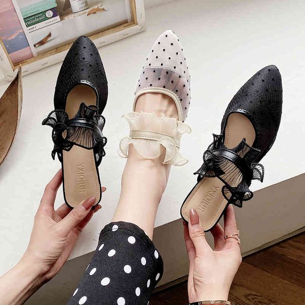 shoes woman's slippers slides square heel fashion pointed toe lady low summer block soft girl flat cover fretwork, Black
shoes woman's slippers slides square heel fashion pointed toe lady low summer block soft girl flat cover fretwork, Black