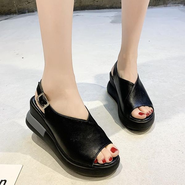 sandals women's 2021 for women summer fashion solid color leisure all-match round head comfortable platform shoes, Black
sandals women's 2021 for women summer fashion solid color leisure all-match round head comfortable platform shoes, Black