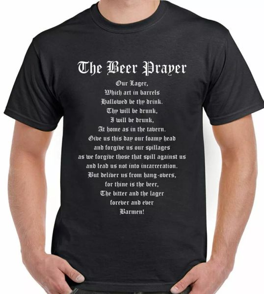 beer t-shirt drinkers prayer mens funny the alcohol rugby lager pub football, White;black
beer t-shirt drinkers prayer mens funny the alcohol rugby lager pub football, White;black