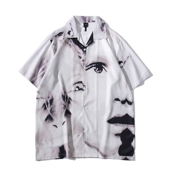 vintage street men's shirts short sleeve summer thin material hawaiian shirt man blouse male top, White;black
vintage street men's shirts short sleeve summer thin material hawaiian shirt man blouse male top, White;black
