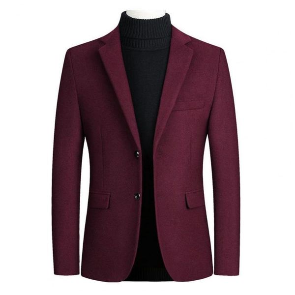 men's suits & blazers two buttons lapel men blazer autumn winter long sleeve woolen suit coat workwear, White;black
men's suits & blazers two buttons lapel men blazer autumn winter long sleeve woolen suit coat workwear, White;black