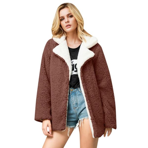 jackets for girls female jacket plush coat women autumn wintercasual solid faux fur outwear cardigan loose turn-down collar women's, Black;brown
jackets for girls female jacket plush coat women autumn wintercasual solid faux fur outwear cardigan loose turn-down collar women's, Black;brown