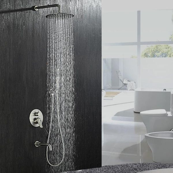 beiluode rainfall shower set 304 stainless steel concealed nickel color cold mixer into wall faucet la1064 bathroom sets
beiluode rainfall shower set 304 stainless steel concealed nickel color cold mixer into wall faucet la1064 bathroom sets