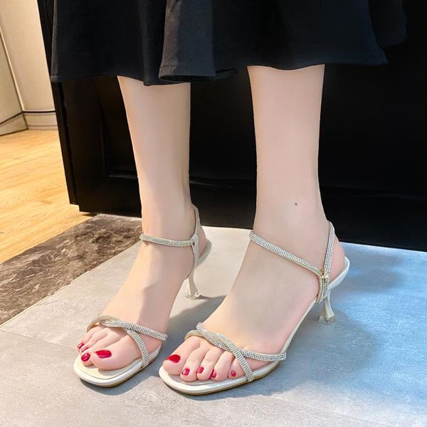 stiletto heel sandals women crystal narrow band summer fashion open toe high silver gold mujer, Black
stiletto heel sandals women crystal narrow band summer fashion open toe high silver gold mujer, Black