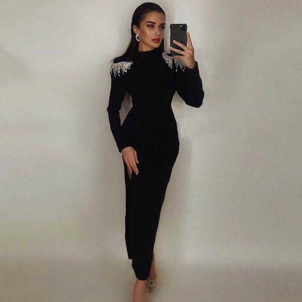 diamond tassel bandage long dress women backless split bodycon celebrity party evening runway vestidos fashion 210527, Black;gray
diamond tassel bandage long dress women backless split bodycon celebrity party evening runway vestidos fashion 210527, Black;gray