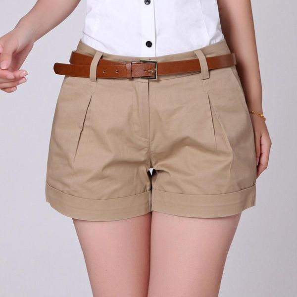 women's shorts spring summer women casual female mid waist cotton solid color plus size sk305, White;black
women's shorts spring summer women casual female mid waist cotton solid color plus size sk305, White;black