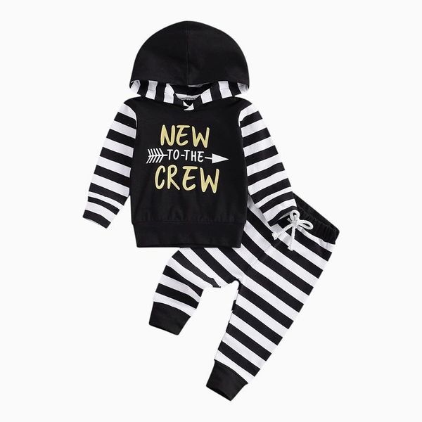 clothing sets 0-3y born baby boy girl long sleeve hooded striped pant trouser 2pcs outfits set, White
clothing sets 0-3y born baby boy girl long sleeve hooded striped pant trouser 2pcs outfits set, White