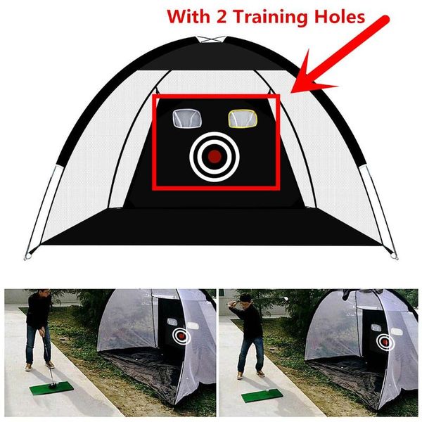 golf training aids 2 meters trainer hitting cage with holes indoor foldable practice net set garden
golf training aids 2 meters trainer hitting cage with holes indoor foldable practice net set garden