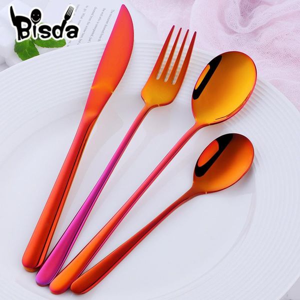 dinnerware sets 4pcs stainless steel gold flatware set portable dinner fork knives spoons western black tableware home party
dinnerware sets 4pcs stainless steel gold flatware set portable dinner fork knives spoons western black tableware home party