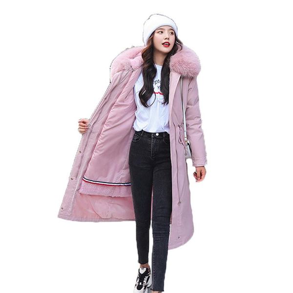 women's down & parkas 2021 winter plus size loose cotton coat women khaki pink black fashion thick warm hooded long clothes n1018
women's down & parkas 2021 winter plus size loose cotton coat women khaki pink black fashion thick warm hooded long clothes n1018