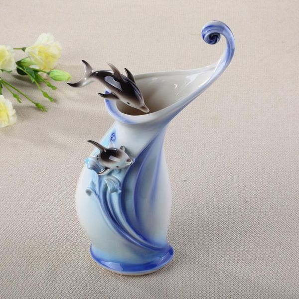vases ceramic dolphin flowers vase designs home decor large floor for wedding decoration handicraft porcelain figurines
vases ceramic dolphin flowers vase designs home decor large floor for wedding decoration handicraft porcelain figurines