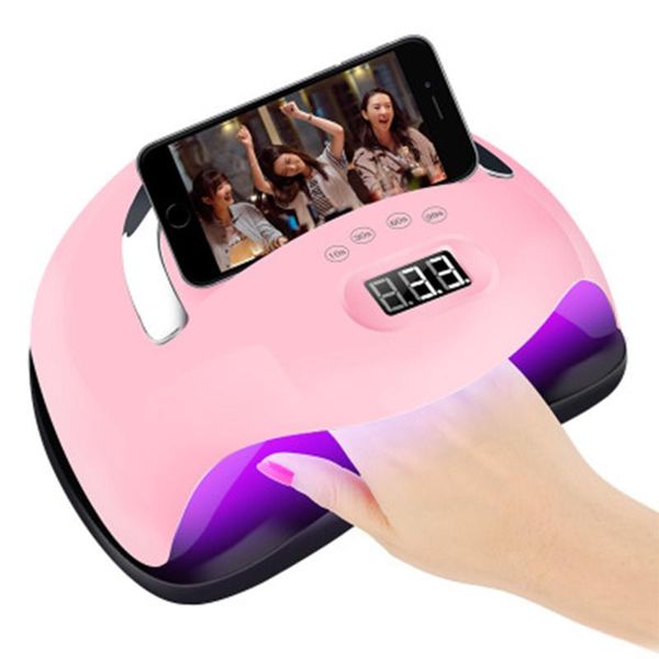 4-speed 168w timing smart sensor drying nail lamp uv led portable styling tools with mobile phone holder art dryers
4-speed 168w timing smart sensor drying nail lamp uv led portable styling tools with mobile phone holder art dryers